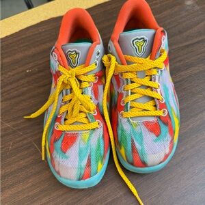 Nike Kobe Protro Venice Beach Multicolor Kids Sneakers with Yellow Laces